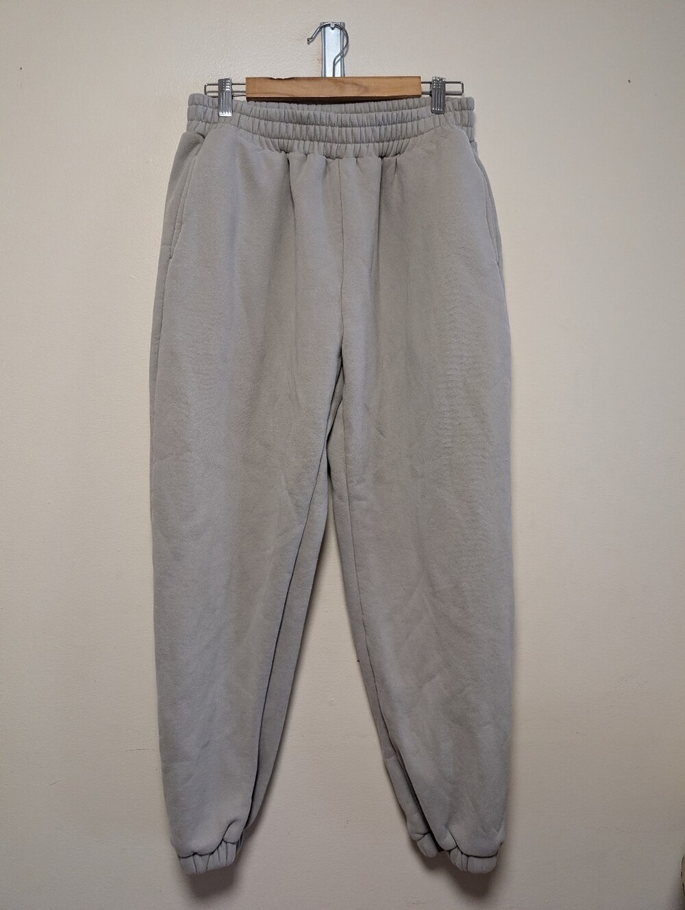 COMFRT Men’s Medium Gray Heavyweight Fleece Jogger Sweatpants